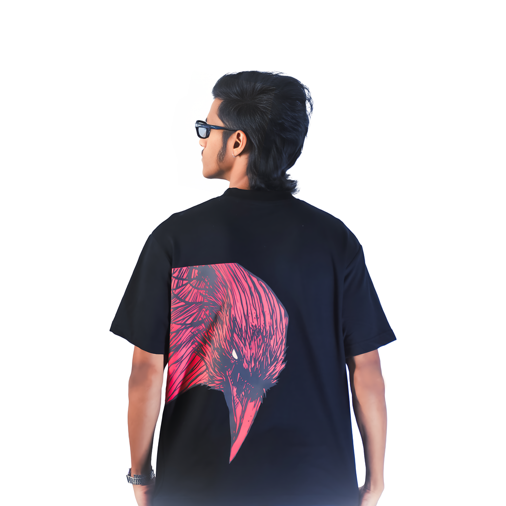 Ravenous Heavyweight Oversized Unisex Tee Black