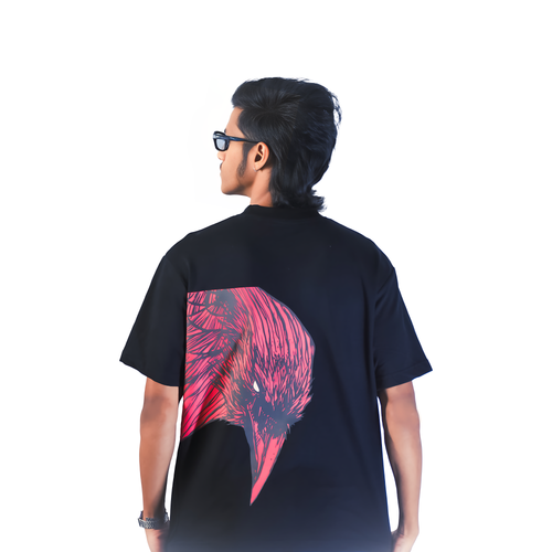 Ravenous Heavyweight Oversized Unisex Tee Black