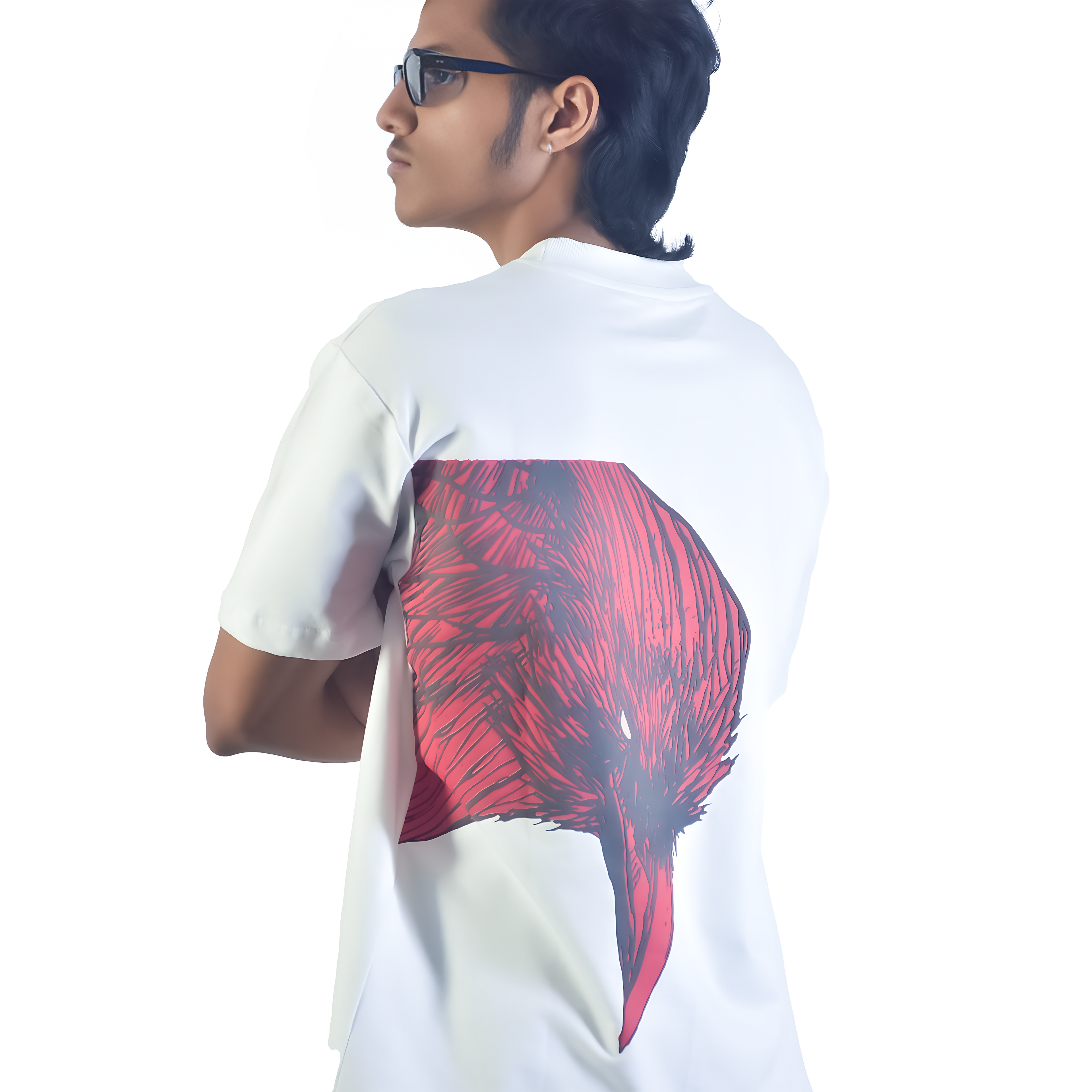 Ravenous Heavyweight Oversized UnisexTee White